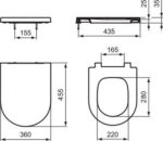 Сиденье и крышка для унитазов Ideal Standard BLEND CURVE T3761V1-фото2