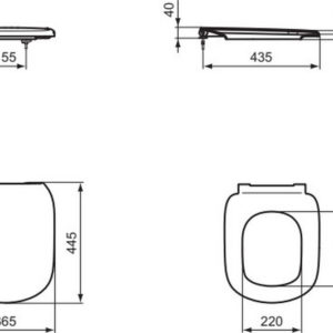 Сиденье и крышка для унитазов Ideal Standard TESI T353001-фото2