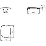 Сидение и крышка стандарт Ideal Standard CONNECT SPACE E129001-фото4