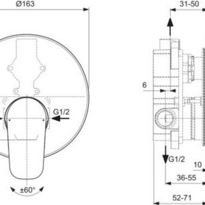 Смеситель для душа Ideal Standard CERAFLEX BD601AA-фото2