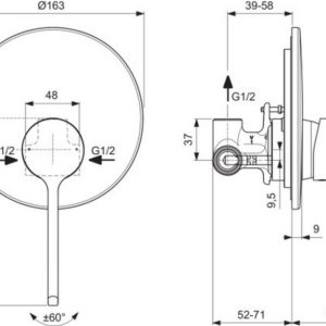 Смеситель для душа Ideal Standard CERAFLEX BD605AA-фото2