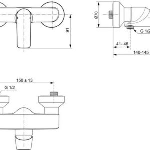 Смеситель для душа Ideal Standard CONNECT AIR A7032A5-фото2