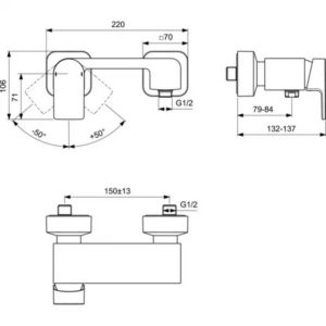 Смеситель для душа Ideal Standard EDGE A7120AA-фото2