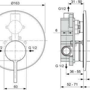 Смеситель для душа Ideal Standard JOY A7385GN-фото2