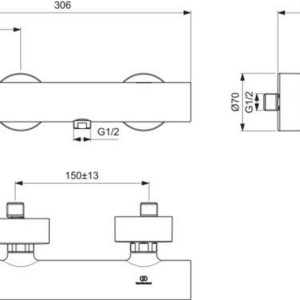 Смеситель для душа Ideal Standard JOY BC785A2-фото2