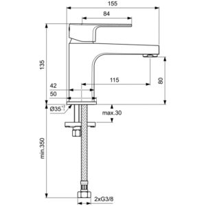 Смеситель для раковины Ideal Standard CERAFINE D BC682AA-фото2