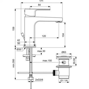Смеситель для раковины Ideal Standard CERAFINE D BC686AA-фото2