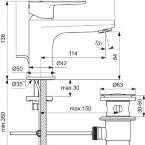 Смеситель для раковины Ideal Standard CERAFINE D BC698AA-фото2