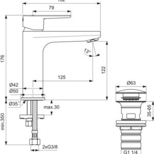 Смеситель для раковины Ideal Standard CERAFINE O BD131SI-фото2