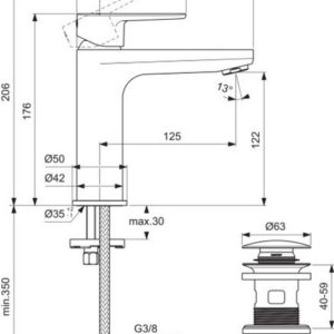 Смеситель для раковины Ideal Standard CERAFINE O BD829SI-фото2