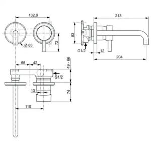 Смеситель для раковины Ideal Standard CERALINE A6938AA-фото2