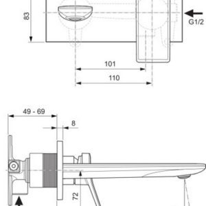 Смеситель для раковины Ideal Standard CONCA A7371AA-фото2