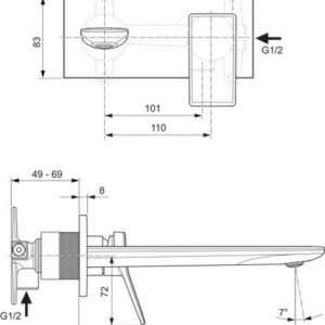 Смеситель для раковины Ideal Standard CONCA A7372A2-фото2
