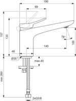 Смеситель для раковины Ideal Standard CONCA BD457A5-фото2