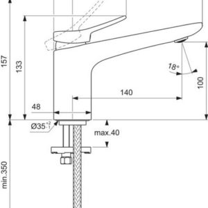 Смеситель для раковины Ideal Standard CONCA BD457A5-фото2