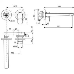 Смеситель для раковины Ideal Standard CONNECT AIR A7009AA-фото2