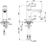 Смеситель для раковины Ideal Standard CONNECT AIR A7010A5-фото2