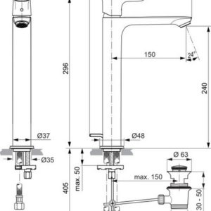 Смеситель для раковины Ideal Standard CONNECT AIR A7025A2-фото2