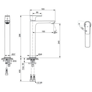 Смеситель для раковины Ideal Standard CONNECT AIR A7028A2-фото2