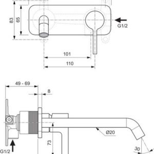 Смеситель для раковины Ideal Standard JOY A7381AA-фото2