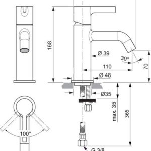 Смеситель для раковины Ideal Standard JOY BC776A5-фото2