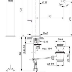 Смеситель для раковины Ideal Standard JOY BC853A5-фото2
