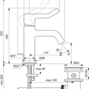 Смеситель для раковины Ideal Standard JOY BD467GN-фото2