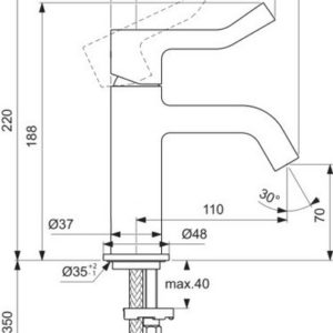Смеситель для раковины Ideal Standard JOY BD468A2-фото2