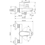 Смеситель для ванны Ideal Standard Cerafine Model D BC494U8-фото2