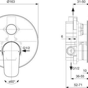 Смеситель для ванны Ideal Standard CERAFLEX BD602AA-фото2