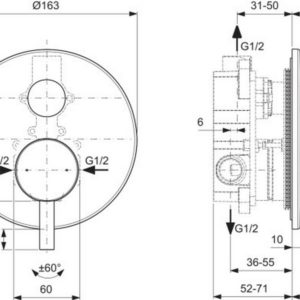 Смеситель для ванны Ideal Standard CERALINE BD139XG-фото2