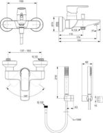 Смеситель для ванны Ideal Standard CONNECT AIR A7056AA-фото2