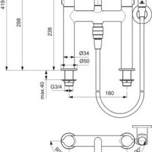 Смеситель для ванны Ideal Standard JOY BC804AA-фото2
