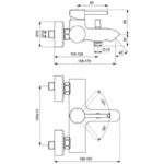 Смеситель для ванны с душем Ideal Standard BC199U4-фото2