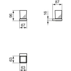 Стакан с держателем Ideal Standard CONCA T4504GN-фото2