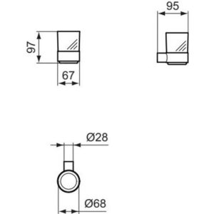 Стакан с держателем Ideal Standard CONCA T4505A5-фото2