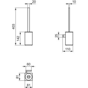 Туалетная щетка Ideal Standard CONCA T4494A5-фото2