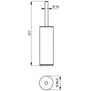 Туалетная щетка с держателем Ideal Standard CONNECT N1396AA-фото5