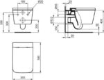 Унитаз подвесной Ideal Standard Blend Cube AquaBlade T3686V2-фото3