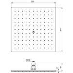 Верхний душ Ideal Standard IDEALRAIN A5805A2-фото8