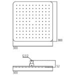 Верхний душ Ideal Standard IDEALRAIN CUBE B0025AA-фото3
