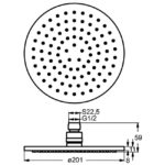 Верхний душ Ideal Standard IDEALRAIN SOFT B9442AA-фото3