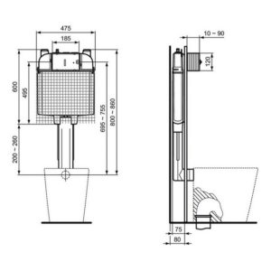 Встраиваемый бачок Ideal Standard PROSYS R014767-фото4
