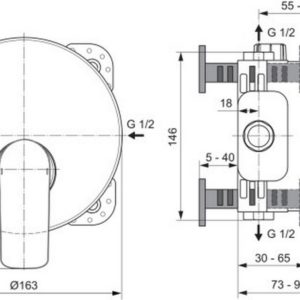 Встраиваемый смеситель для душа Ideal Standard CONNECT AIR A7034A5-фото2
