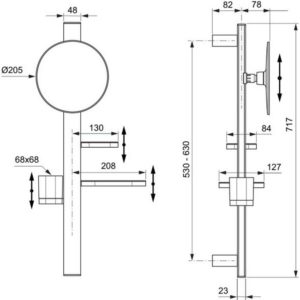 Зеркало косметическое Ideal Standard Alu+ BD589RO-фото2