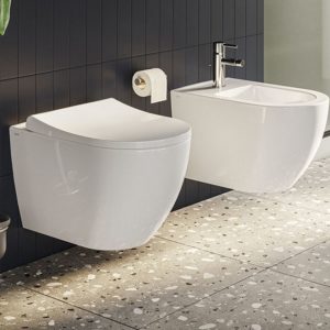 Биде подвесное Sento 4338B003-1046 безободковый белый-фото2