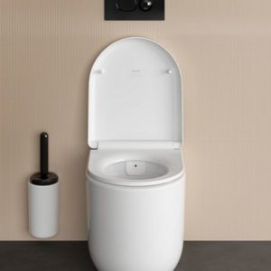 Сиденье для унитаза Liquid 137-003-009 с микролифтом белый-хром-фото2