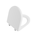 Сиденье для унитаза Liquid 137-003-009 с микролифтом белый-хром-фото1