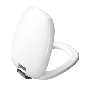 Сиденье для унитаза Plural 126-003-009 с микролифтом белый-хром-фото1
