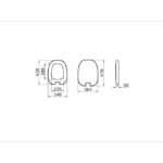 Сиденье для унитаза Plural 126-401-009 с микролифтом матовый белый-фото2